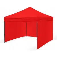 BDW Pavillon, Zelt, Partyzelt für Garten, Terasse, Messe - Pavillon, Rot