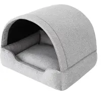 Stanis³aw Jurga Hundebett, Stoffhundehaus, Katzenhöhle, Hundehütte, Hundekorb, Hundeliege, Schlafplätze, Möbel für Tiere, Hundesofa, Asche, L: 60x47 cm