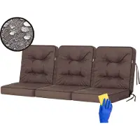 Stanislaw Jurga Schaukelkissen-Set "VENUS" – 3 Stück 50×110 cm | Bankkissen Garden Kissen Schaukelauflagen Bankauflagen Auflagen Kissen | HobbyGarden