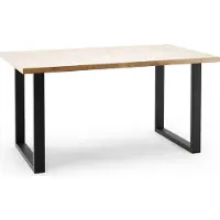 FURNLUX Esstisch Pablo Beige 80cm / Hauptfarbe: Beige / Abmessungen: 80 x 76 x 240 cm