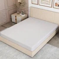 MODFU Matratze 140 x 200 cm, H3, -, ergonomisch, atmungsaktiv, bequem und langlebig, Bezug mit Anti-Rutsch-Partikeln und Griffen, Weiß