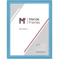 MendeFrames Holzrahmen Massivholz 50x75 cm hellblau gemasert H120