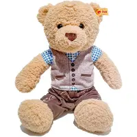 Steiff Kuscheltier Teddybär Ben Bayern Lederhose Beige (30cm)
