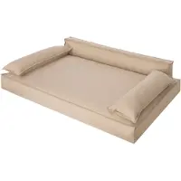 Stanis³aw Jurga Hundebett, Haustiermatratze, Katzenbett, Hundekissen, Hundekorb, Hundesofa, Liegeplatz für Hund, Orthopädische, Möbel, Beige, 99x66 cm