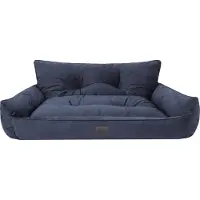 Sellbee Hundebett Haustierbett Hundeliege Gesteppt Hundekissen Bett Sofa Hundematratze Tierbett Hundesofa Matratze - Joker Gesteppt - 64 x 49 cm [Größe: L] - Navyblau Fancy
