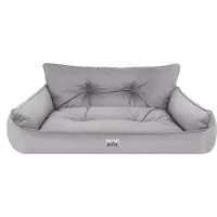 Sellbee Hundebett Haustierbett Hundeliege Gesteppt Hundekissen Bett Sofa Hundematratze Tierbett Hundesofa Matratze - Joker Gesteppt - 132 x 106 cm [Größe: XXXL] - Asche Fancy