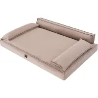 TexCorp Hundebett CHAMPION ( 78 x 54 cm ) – robustes Samt Haustierbett mit abnehmbarem Bezug, waschbar & komfortabel – Doggy