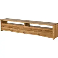 MASSIVMOEBEL24.DE Lowboard Wildeiche 240x45x50 natur geölt PURE OAK #119