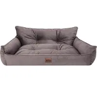 Sellbee Hundebett Haustierbett Hundeliege Gesteppt Hundekissen Bett Sofa Hundematratze Tierbett Hundesofa Matratze - Joker Gesteppt - 132 x 106 cm [Größe: XXXL] - Braun Fancy