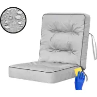 Sellbee Bjird Schaukelkissen Venus - 60 cm Bankkissen Gardenkissen Schaukelauflagen Bankauflagen Auflagen Kissen Hollywoodschaukel Schaukel Bank - Venus - 60 cm - Aschgrau