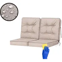 Stanislaw Jurga Schaukelkissen-Set "VENUS" – 2 Stück 60×110 cm | Garden Kissen, Schaukelauflagen, Bankauflagen, Auflagen Kissen | HobbyGarden