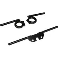 AKF Fahrzeugteile GmbH Set: Blinkleuchtenträger vorn und hinten, schwarz, Ø10mm - für Simson S50, S51, S70