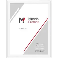MendeFrames Rahmen aus Holz, Marke , Modell H120, weiß, 30x60 cm, mit Acrylglas