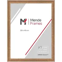 MendeFrames H025, Wandspiegel aus Holz, 15x15 cm, Eiche