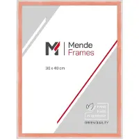 MendeFrames Holzrahmen von , Modell H080, Farbe Apricot, Größe 40x60 cm, mit Museumsglas