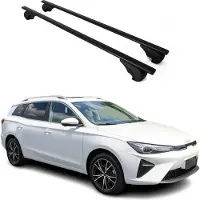 Omtec Dachgepäckträger, Querstange, für MG 5 EV, Baujahr 2017-2024, Farbe: Schwarz