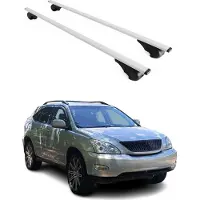 Omtec Dachquerträger für Lexus RX 300, 400, Baujahre 2003-2009, Farbe: Silber
