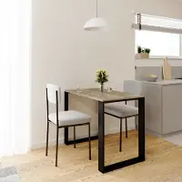 AKKE Trüffel LOFT Tisch mit schwarze beine LxBxH: 90x60x75 cm