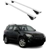 Omtec Dachquerträger für Toyota RAV4, Baujahre 2005-2012, Farbe: Silber