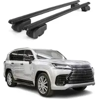 Omtec Dachquerträger für Lexus LX 2021-2024, Aluminium, Schwarz