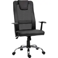 Moonbite Ergonomischer Bürostuhl mit Wippmechanik, S-förmige Netzstoff-Lehne mit Kopf- und Lendenkissen, höhenverstellbar, Kunstleder, Schwarz