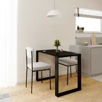 AKKE Schwarz LOFT Tisch mit schwarze beine LxBxH: 100x55x75 cm