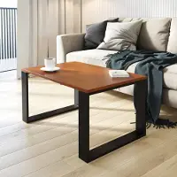 AKKE Locarno Couchtisch mit schwarzen Beinen LxBxH: 65x65x45 cm