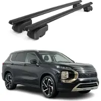 Omtec Dachquerträger für Mitsubishi Outlander 2020-2021, 2 Stück, Aluminium, mit Allgemeine Betriebserlaubnis (ABE)