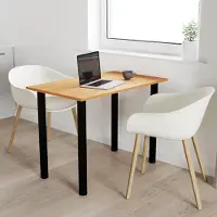 AKKE Erle Tisch mit schwarze beine LxBxH: 120x60x74 cm
