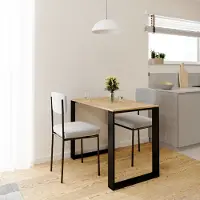 AKKE Gold Craft LOFT Tisch mit schwarze beine LxBxH: 70x40x75 cm
