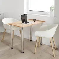 AKKE Gold Craft Küchentisch mit chrom beine LxBxH: 90x50x74 cm