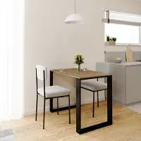 AKKE Burgund LOFT Tisch mit schwarze beine LxBxH: 100x50x75 cm