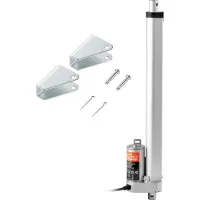 SucceBuy 12 V 12 Zoll Linearantrieb, 0,55 Zoll/s Hochgeschwindigkeits-Bewegungsantrieb, 220 lbs/1000 N mit Montagehalterung, IP54-Schutz