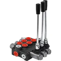 SucceBuy 3-Spulen-Hydrauliksteuerventil, 11 GPM doppeltwirkendes Hydraulik-Wegeventil, Hochdruck-Hydraulikventil für Traktoren, Lader und Tanks