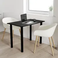AKKE Schwarz Tisch mit schwarze beine LxBxH: 70x40x74 cm