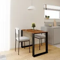 AKKE Antik Eiche LOFT Tisch mit schwarze beine LxBxH: 90x60x75 cm