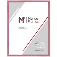 MendeFrames Holzrahmen Museumsglas 10x15 cm Rot H080
