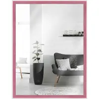 MendeFrames Wandspiegel Massivholz 15x15 cm rot H080