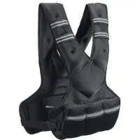 SucceBuy verstellbare Gewichtsweste, 20–32 lb, mit 6 Ironsand-Gewichten und reflektierendem Streifen, Körpergewichtsweste für Männer und Frauen, Krafttraining, Laufen, Joggen