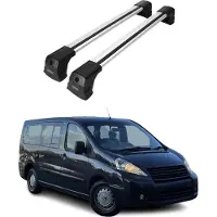 Omtec OMAC 2522913 Dachreling Dachträger Aluminium 75 kg Max für FIAT Scudo (270, 272) Scudo Kastenwagen (270, 272)