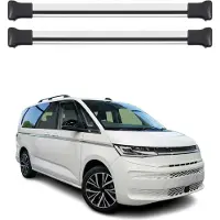 Omtec 2022-2025 VW Multivan T7 Dachträger Gepäckträger Aluminium Silber 2 tlg