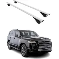 Omtec Dachquerträger für Toyota Land Cruiser, Baujahre 2020-2021, Farbe: Silber