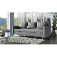 AX Living Hyden 3-Sitzer Sofa mit Schlaffunktion 222 cm breit in Grau