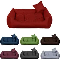 POOM Hundebett CODURA – Robuste Hundeliege aus strapazierfähigem Stoff, langlebiges Hundekissen in hoher Qualität (3XL – 130x110 Braun)