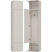 3Xeliving Kleiderschrank, Kaschmir / Beige, 50 x 238 x 35 cm
