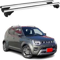 Omtec Dachträger für Suzuki Ignis Schrägheck 2016-2025 Gepäckträger Aluminium Grau 2x
