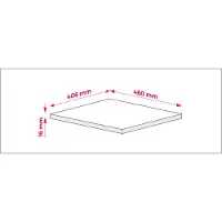 3Xeliving Platte für Badezimmerschrank, Farbe: Eiche Craft, Maße: 40 x 45 x 1, 6 cm