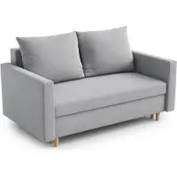 AX Living Sofa Modern Shurton 155 cm Hellgrau – Stilvolle 2-Sitzer