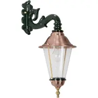 Casa Padrino Jugendstil Außenwandleuchte 19 x 30 x H. 47 cm - Verschiedene Farben - Wetterbeständige Außenbeleuchtung Aussenleuchte Gartenleuchte
