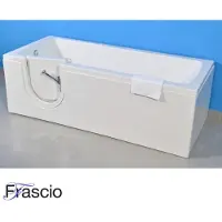 Frascio Badewanne mit Tür und Sitz Modell 17 Größe 170x70 cm Rechte Version Komplett mit Hydromassage -